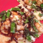 Shrimp & Asparagus Pizza