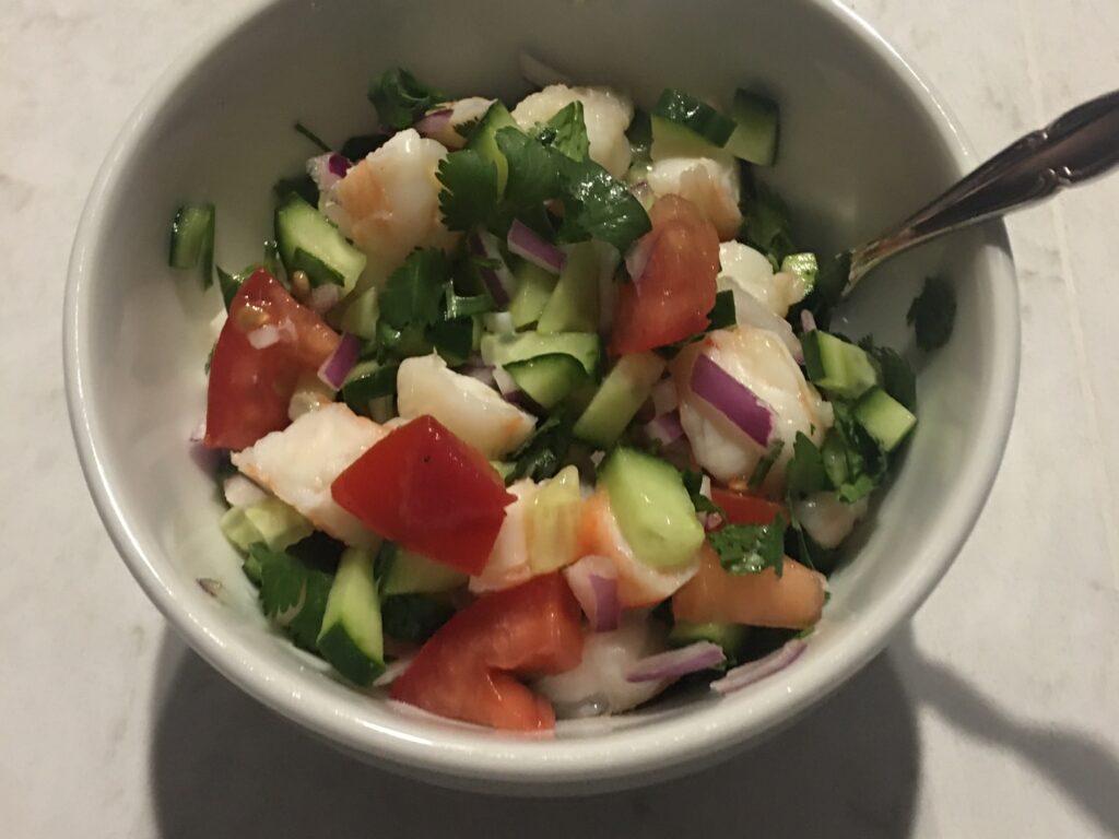 MyHealthyVegas Cooked Shrimp Ceviche