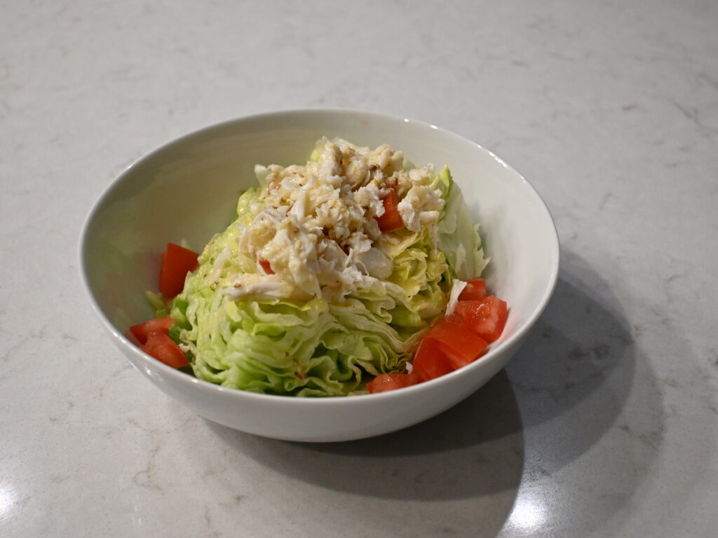 MyHealthyVegas Wedge Salad with Crab